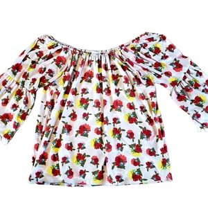 Umgee Loose Fitting Flower Top